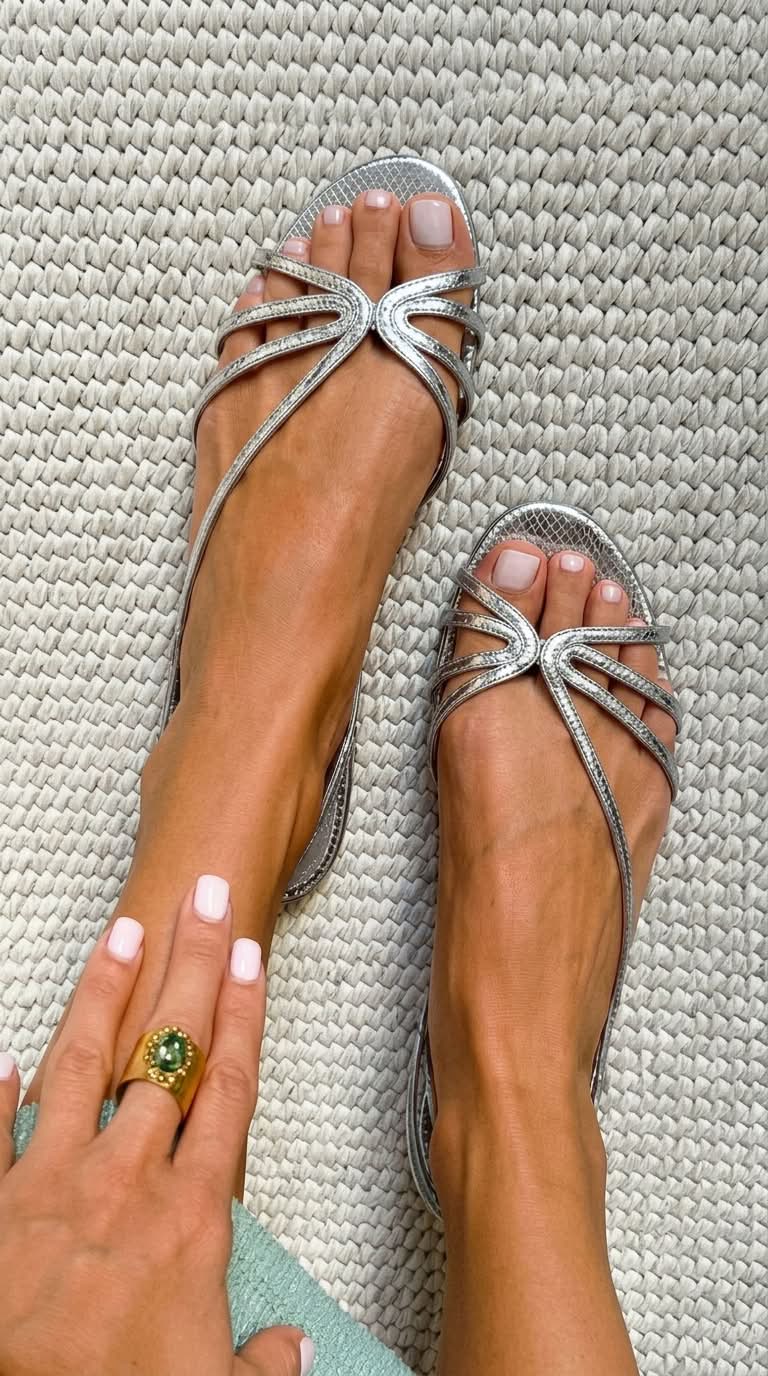 Ginevra | Gyldne Sandaler Elegant Sommer