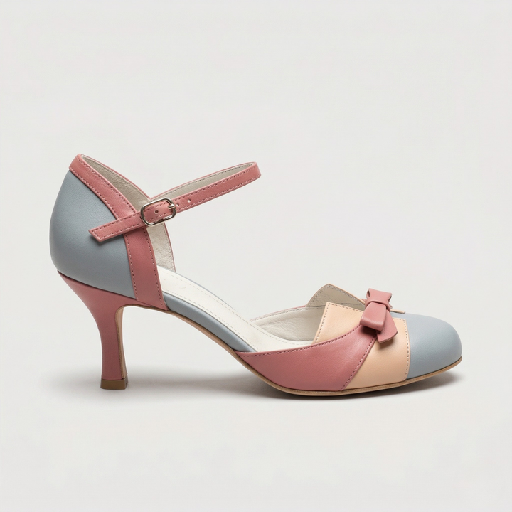 Quinnae | Kvinders Ribbons Detalje Kitten Heel Pumps