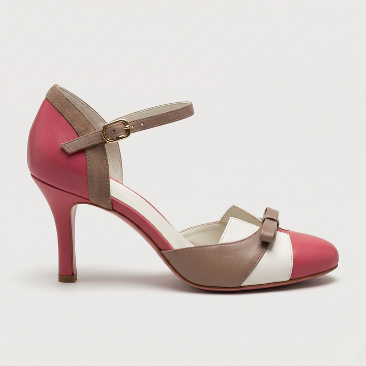 Quinnae | Kvinders Ribbons Detalje Kitten Heel Pumps