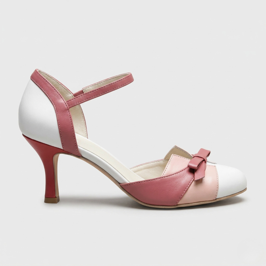 Quinnae | Kvinders Ribbons Detalje Kitten Heel Pumps
