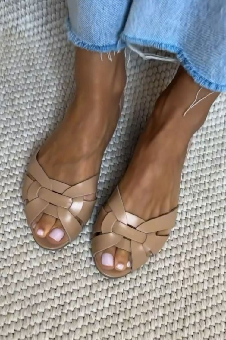 Serafina | Flettet Sandaler Natur