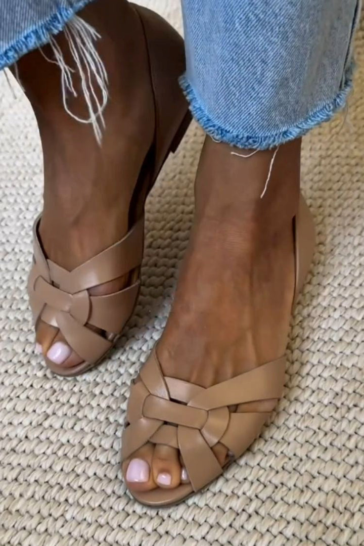 Serafina | Flettet Sandaler Natur