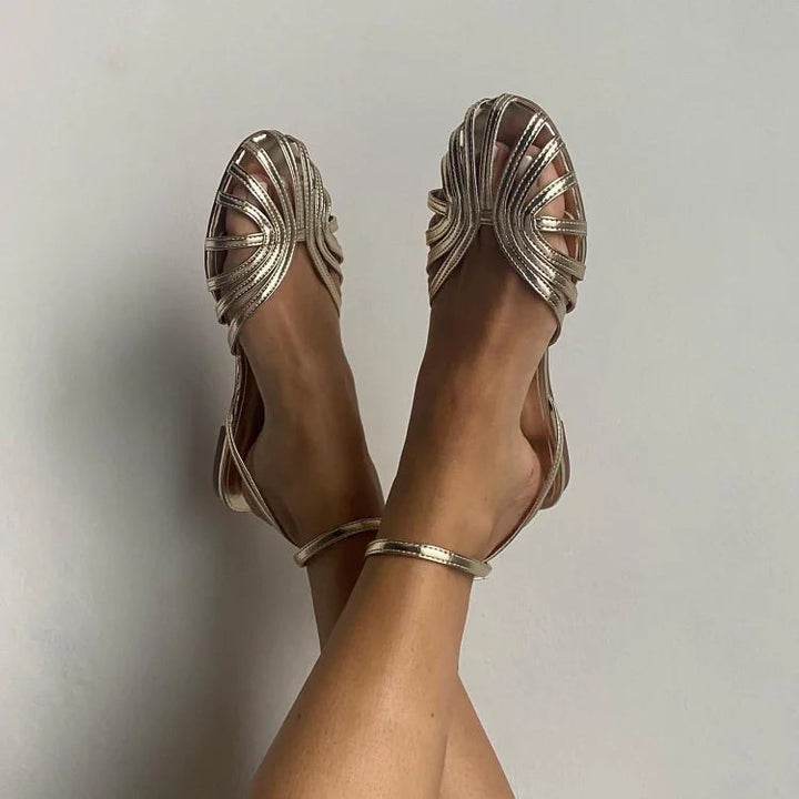 Vittoria | Gyldne Smykkesandaler