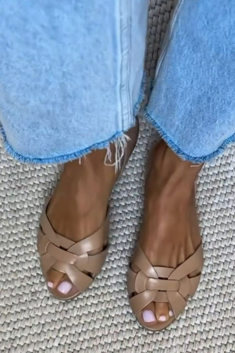 Serafina | Flettet Sandaler Natur