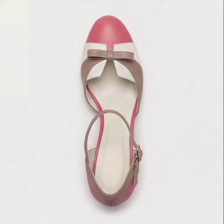 Quinnae | Kvinders Ribbons Detalje Kitten Heel Pumps