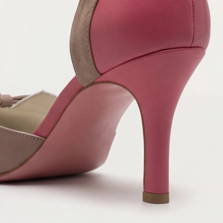 Quinnae | Kvinders Ribbons Detalje Kitten Heel Pumps