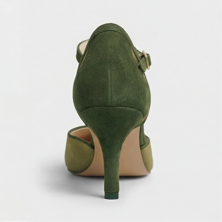 Coralise | Kvinders To-Farvet Kitten Heel Slingback Pumps