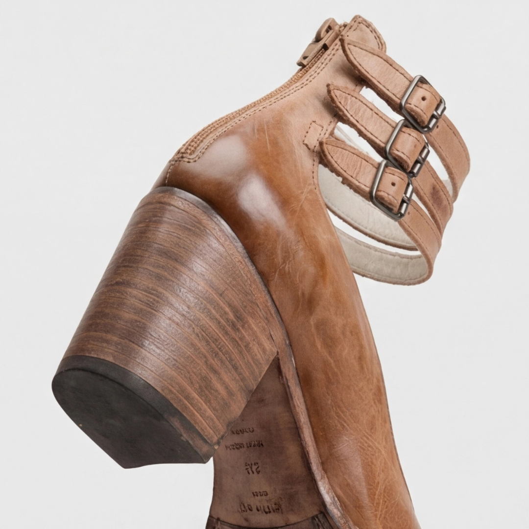 Nina | Kvinders Strop Sandaler med Blokhæle