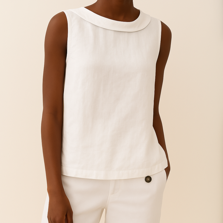 Maria™ | Sleeveless Blouse with Turtleneck