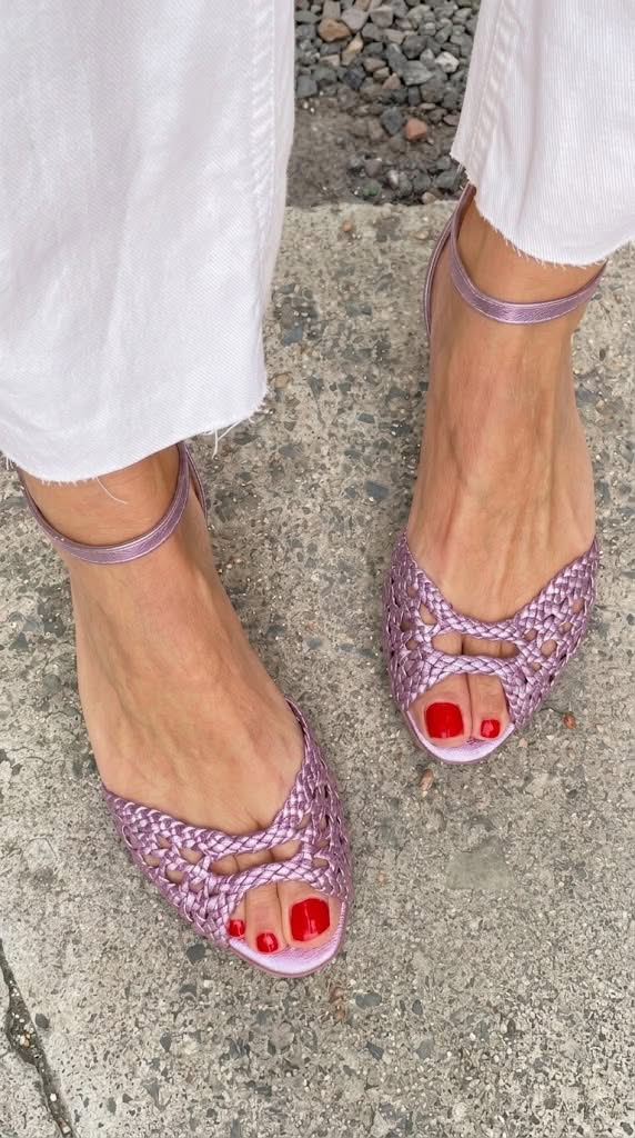 Isadora | Flettet Sandaler i Guld