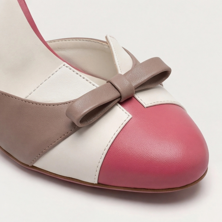 Quinnae | Kvinders Ribbons Detalje Kitten Heel Pumps