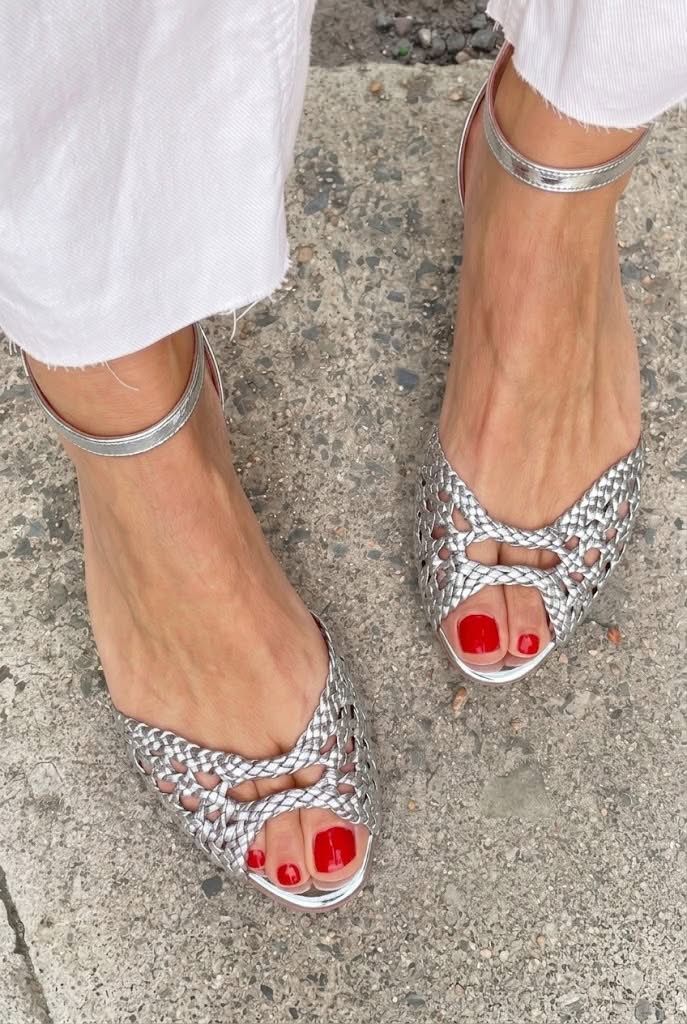 Isadora | Flettet Sandaler i Guld