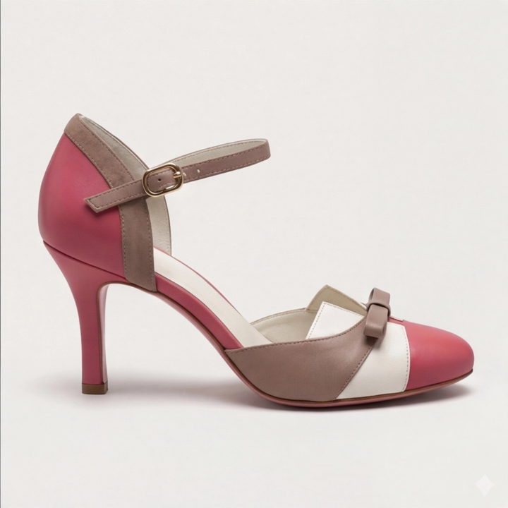 Quinnae | Kvinders Ribbons Detalje Kitten Heel Pumps