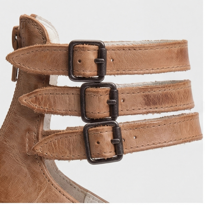 Nina | Kvinders Strop Sandaler med Blokhæle