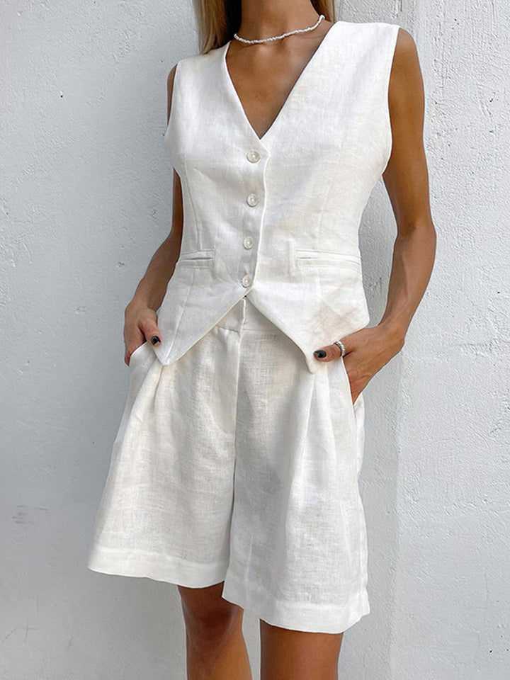 Sophia Cover Up To-delt Shorts Sæt