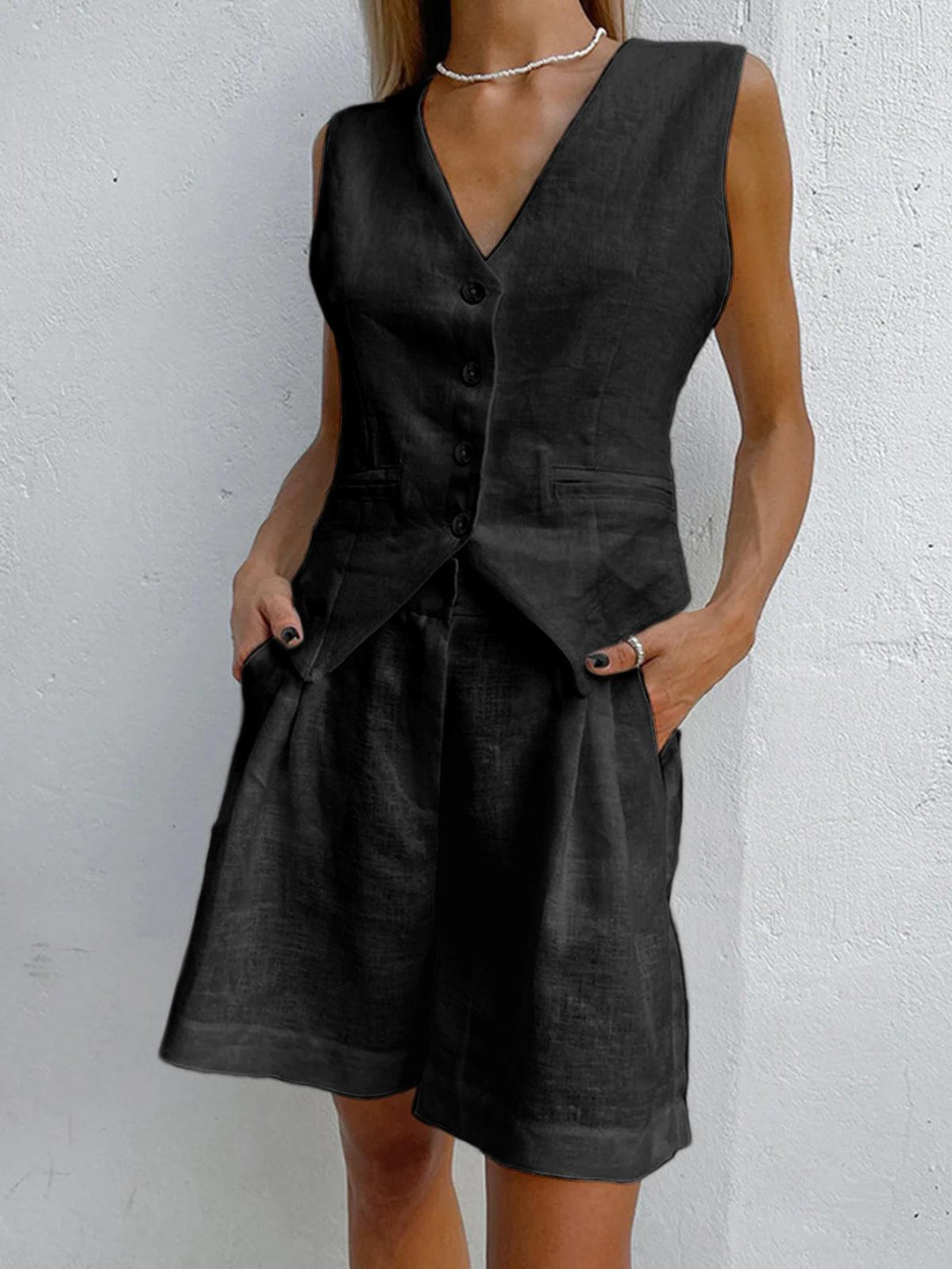 Sophia Cover Up To-delt Shorts Sæt
