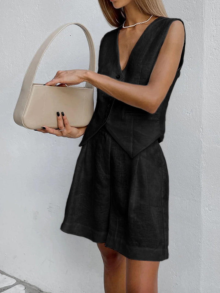 Sophia Cover Up To-delt Shorts Sæt