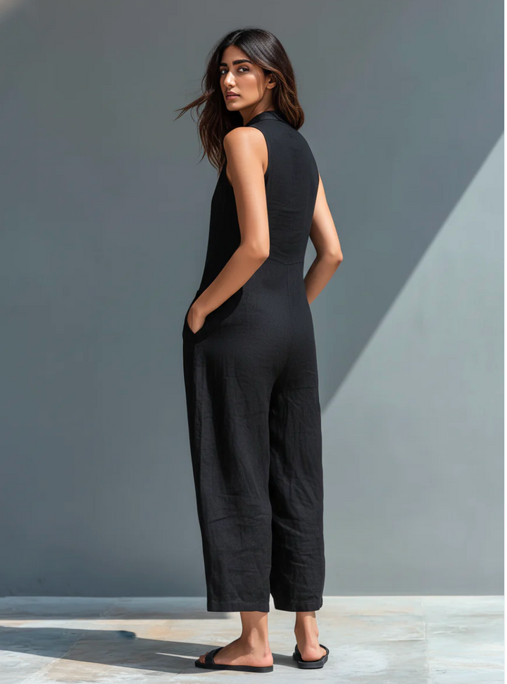 Ærmeløs Minimalistisk Jumpsuit