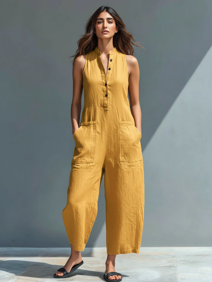 Ærmeløs Minimalistisk Jumpsuit