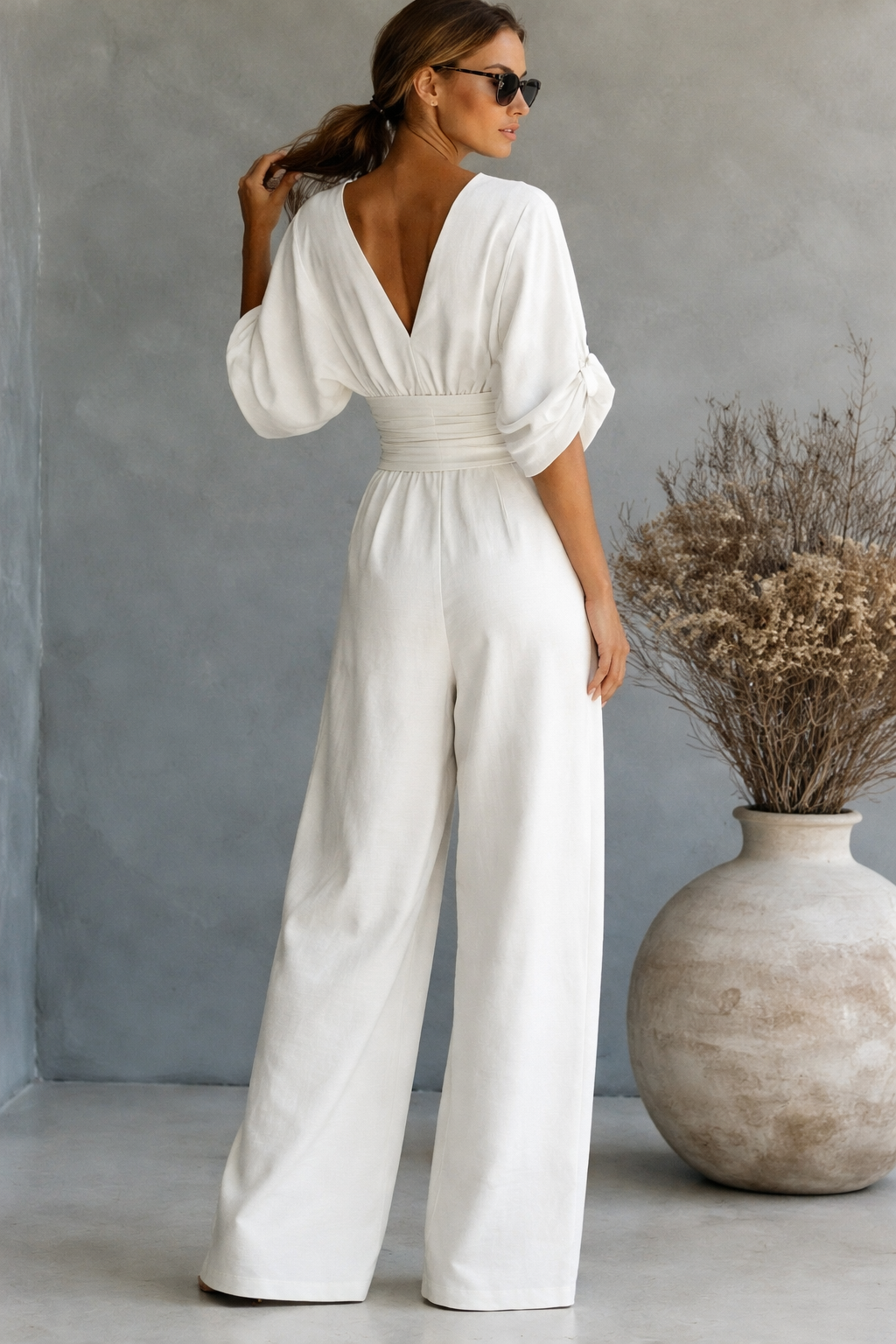 Risel - Jumpsuit til at Føle Sig Komfortabel og Poleret på Din Dag.