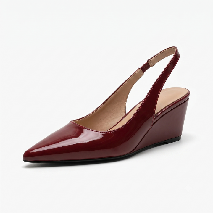 Elena | Elegant Slingback Wedge Hæle