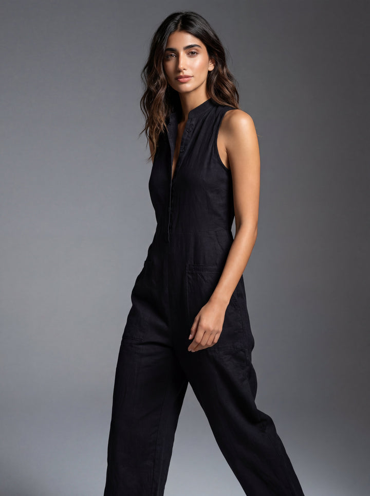 Ærmeløs Minimalistisk Jumpsuit