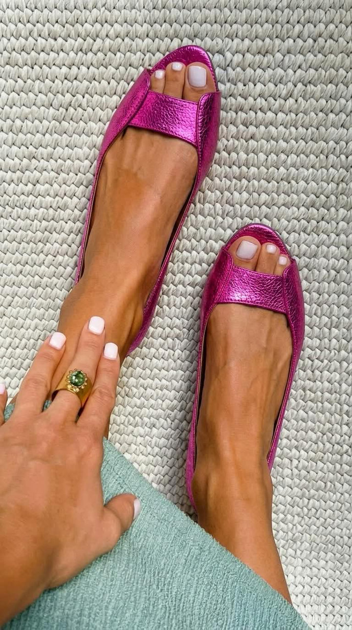 Adelina | Guld Sandaler Komfort Chic