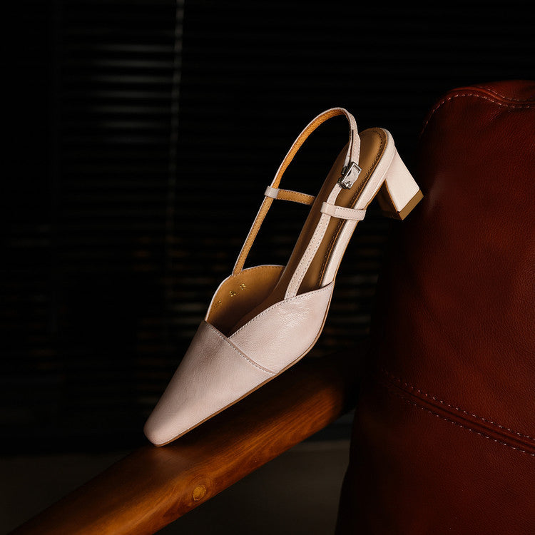 Serelle | Læder Slingback Hæle
