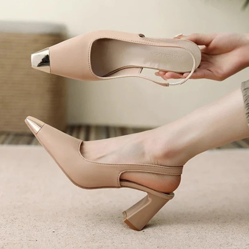 Layla | Spidse Slingback Hæle