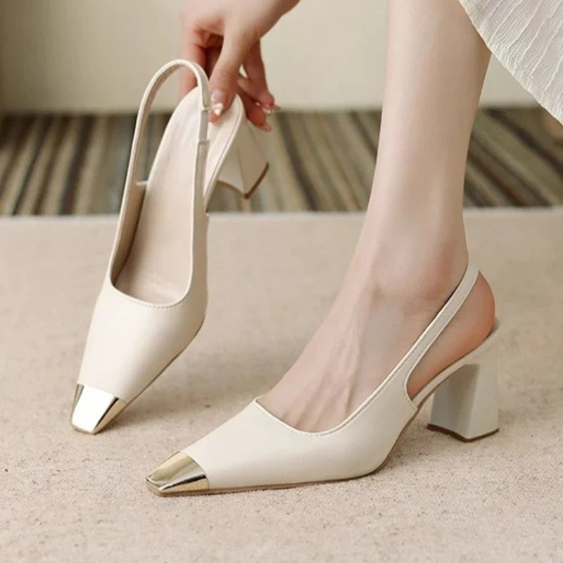 Layla | Spidse Slingback Hæle