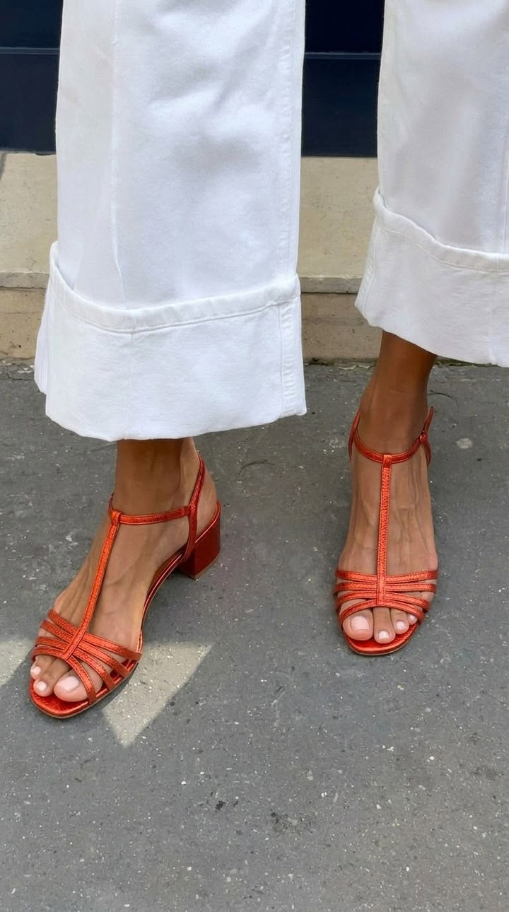 Allegra | Gyldne Sandaler Daglig Elegance