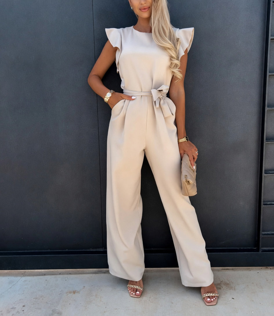 Nuria Jumpsuit med Justerbar Talje