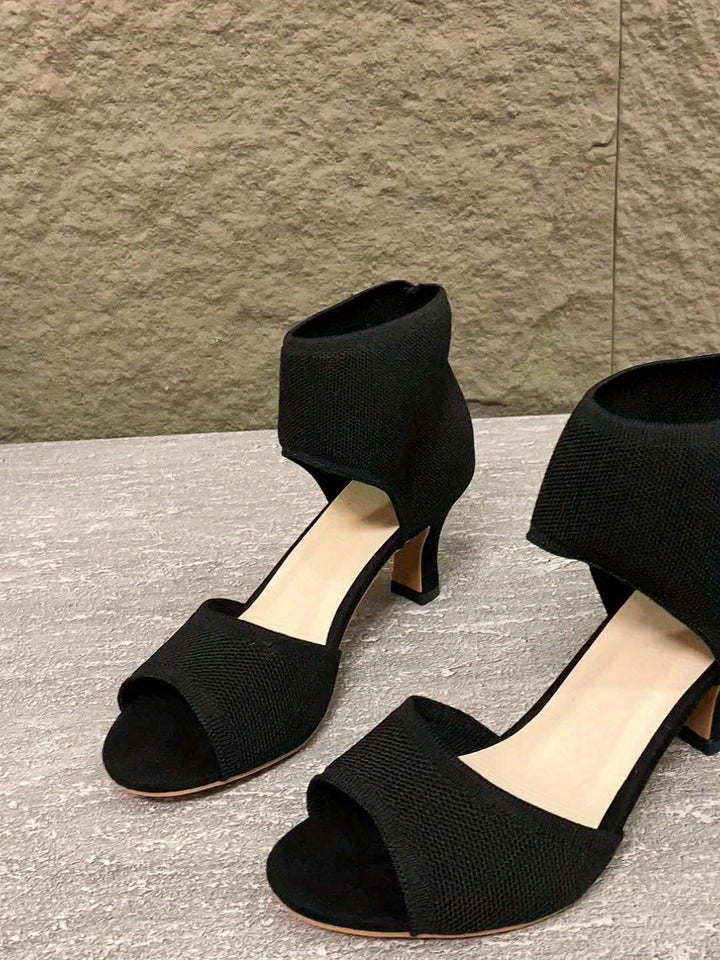 Camille | Kvinders Stretch Åben Tå Hæle Pumps