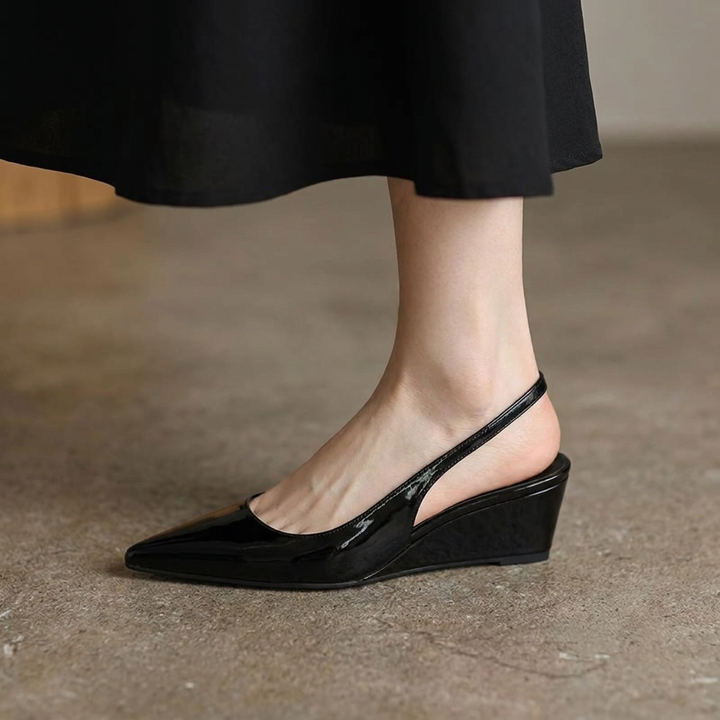 Elena | Elegant Slingback Wedge Hæle