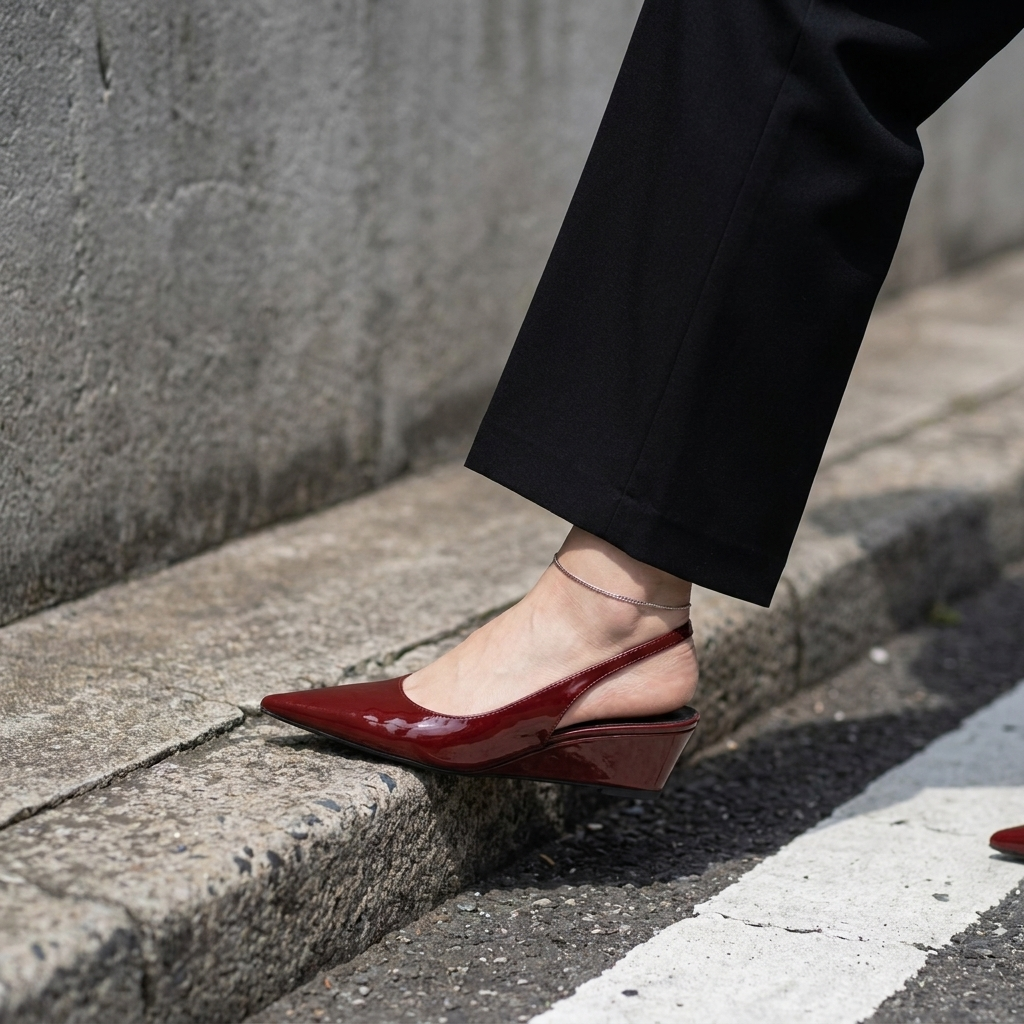 Elena | Elegant Slingback Wedge Hæle
